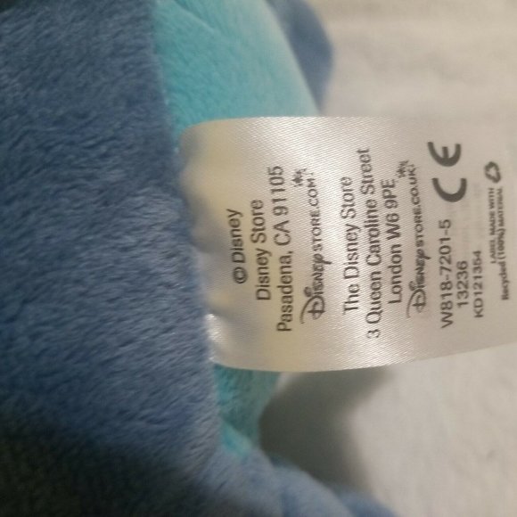 Disney Store Stitch Plaid Bow Tie Red Sweater Stuffed Plush Animal Holiday - Picture 8 of 9